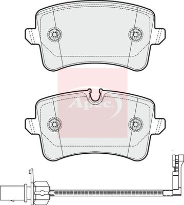 Apec PAD1815 Brake Pad Set, disc brake - 1