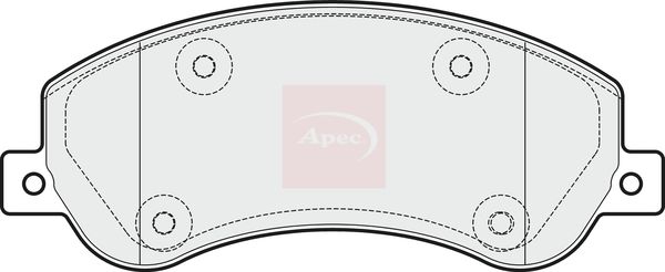 Apec PAD1816 Brake Pad Set, disc brake - 1