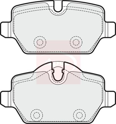 Apec PAD1817 Brake Pad Set, disc brake - 1