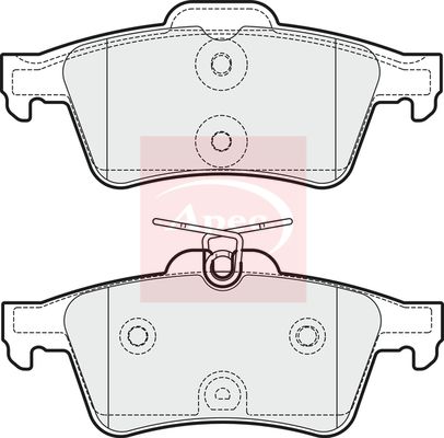 Apec PAD1818 Brake Pad Set, disc brake - 1
