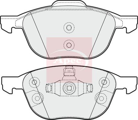 Apec PAD1821 Brake Pad Set, disc brake - 1