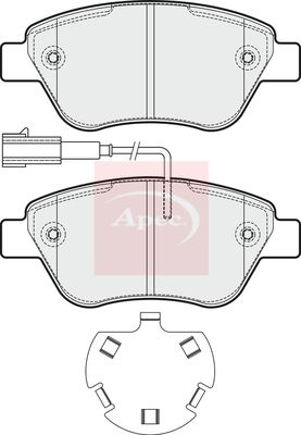 Apec PAD1827 Brake Pad Set, disc brake - 1