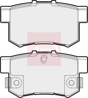 Apec PAD1829 Brake Pad Set, disc brake - 1