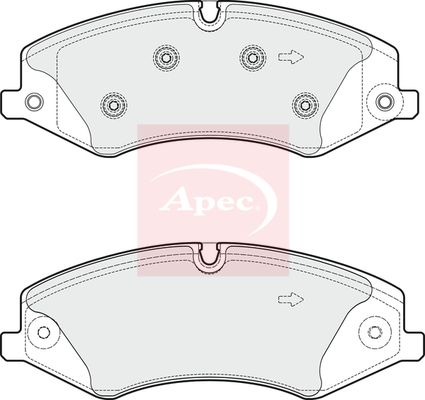 Apec PAD1836 Brake Pad Set, disc brake - 1