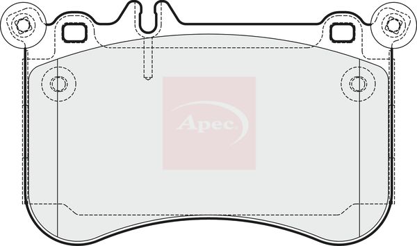 Apec PAD1838 Brake Pad Set, disc brake - 1