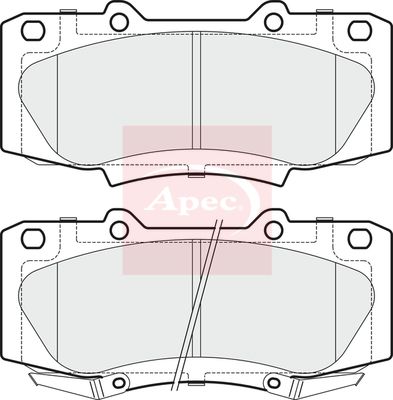 Apec PAD1840 Brake Pad Set, disc brake - 1