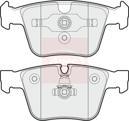 Apec PAD1842 Brake Pad Set, disc brake - 1