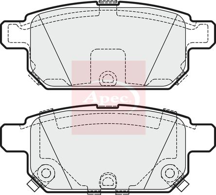 Apec PAD1843 Brake Pad Set, disc brake - 1