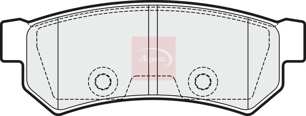 Apec PAD1847 Brake Pad Set, disc brake - 1