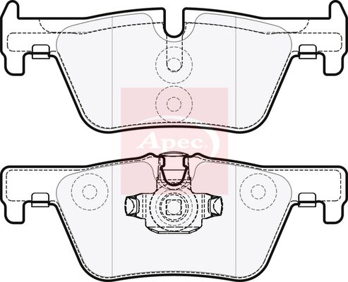 Apec PAD1850 Brake Pad Set, disc brake - 1