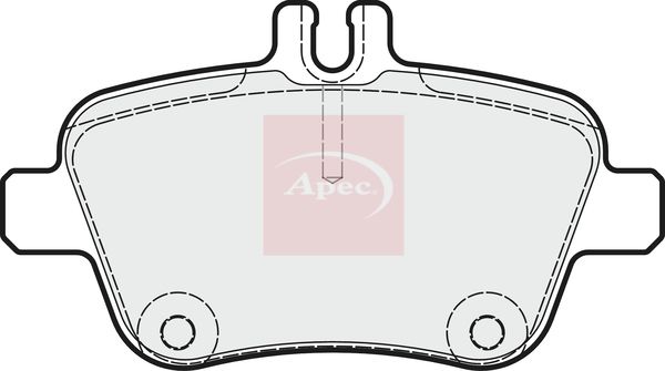 Apec PAD1851 Brake Pad Set, disc brake - 1