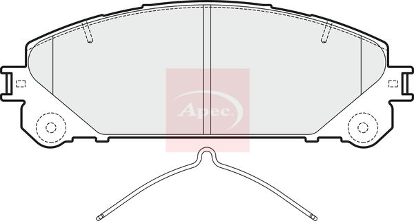 Apec PAD1853 Brake Pad Set, disc brake - 1