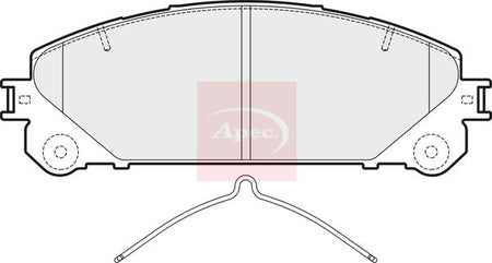 Apec PAD1853 Brake Pad Set, disc brake - 1