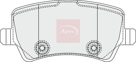 Apec PAD1857 Brake Pad Set, disc brake - 1