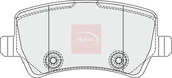Apec PAD1857 Brake Pad Set, disc brake - 1