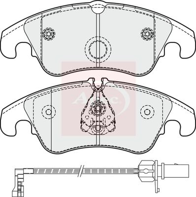 Apec PAD1861 Brake Pad Set, disc brake - 1