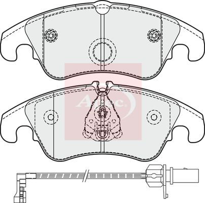 Apec PAD1862 Brake Pad Set, disc brake - 1