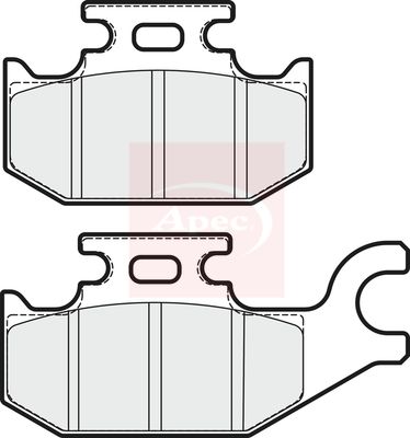 Apec PAD1863 Brake Pad Set, disc brake - 1