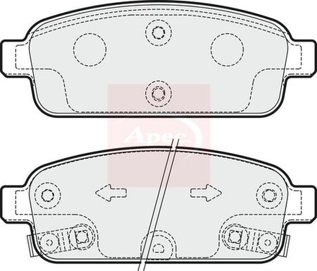 Apec PAD1864 Brake Pad Set, disc brake - 1