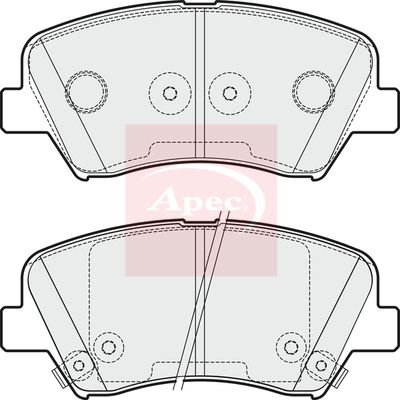 Apec PAD1865 Brake Pad Set, disc brake - 1