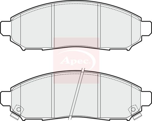 Apec PAD1867 Brake Pad Set, disc brake - 1