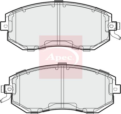 Apec PAD1868 Brake Pad Set, disc brake - 1