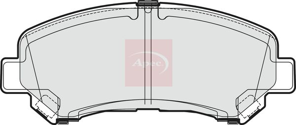 Apec PAD1869 Brake Pad Set, disc brake - 1