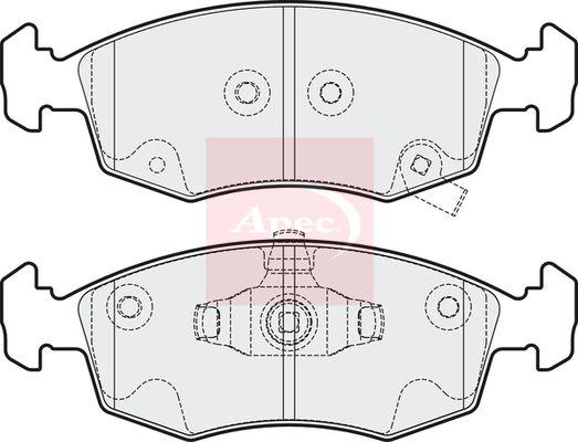Apec PAD1871 Brake Pad Set, disc brake - 1