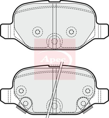 Apec PAD1873 Brake Pad Set, disc brake - 1
