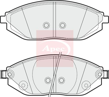Apec PAD1874 Brake Pad Set, disc brake - 1