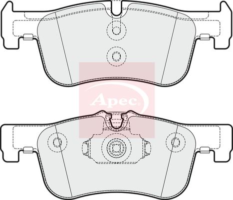 Apec PAD1876 Brake Pad Set, disc brake - 1