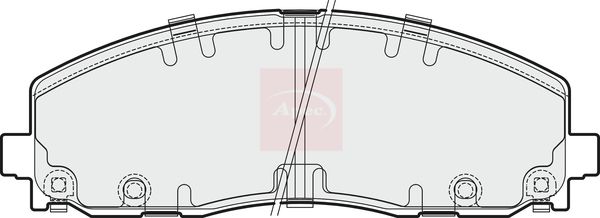 Apec PAD1880 Brake Pad Set, disc brake - 1