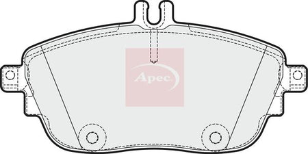 Apec PAD1881 Brake Pad Set, disc brake - 1