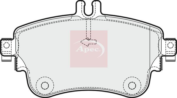 Apec PAD1882 Brake Pad Set, disc brake - 1