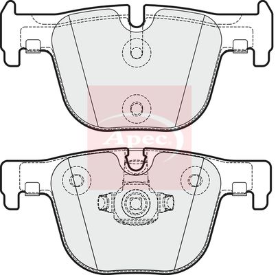 Apec PAD1884 Brake Pad Set, disc brake - 1
