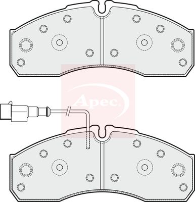 Apec PAD1885 Brake Pad Set, disc brake - 1