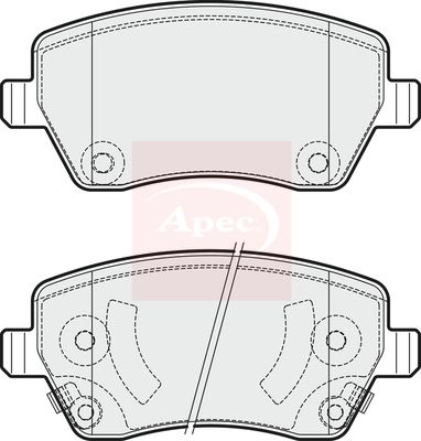 Apec PAD1887 Brake Pad Set, disc brake - 1