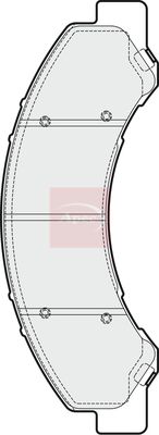 Apec PAD1889 Brake Pad Set, disc brake - 1