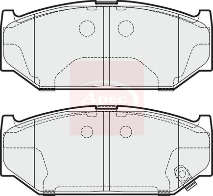 Apec PAD1892 Brake Pad Set, disc brake - 1