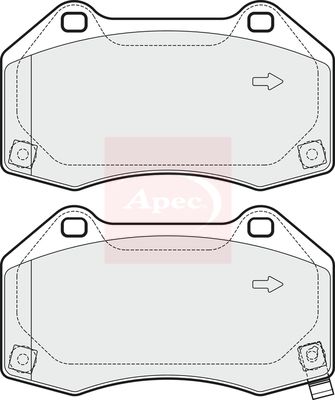 Apec PAD1893 Brake Pad Set, disc brake - 1