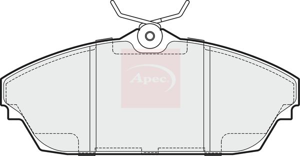 Apec PAD1895 Brake Pad Set, disc brake - 1