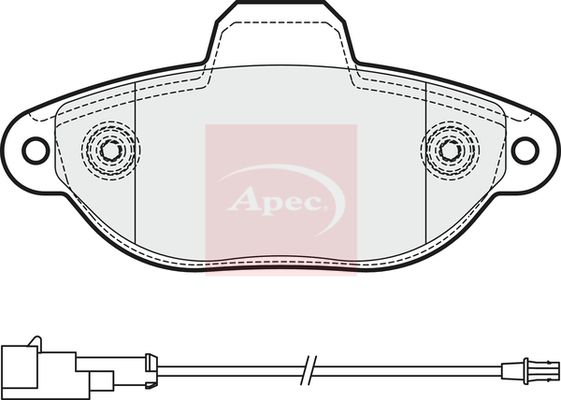 Apec PAD1897 Brake Pad Set, disc brake - 1