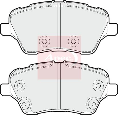 Apec PAD1905 Brake Pad Set, disc brake - 1