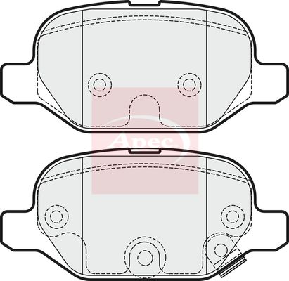 Apec PAD1906 Brake Pad Set, disc brake - 1