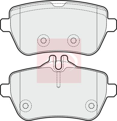 Apec PAD1908 Brake Pad Set, disc brake - 1