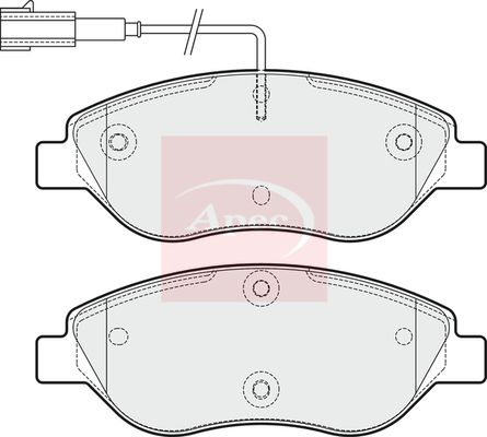 Apec PAD1912 Brake Pad Set, disc brake - 1