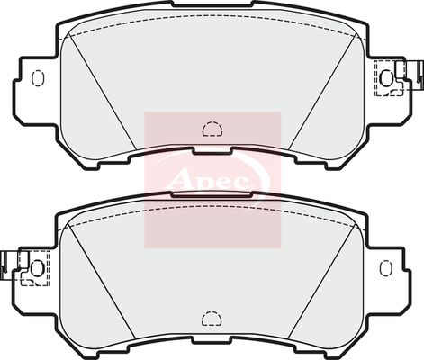Apec PAD1916 Brake Pad Set, disc brake - 1