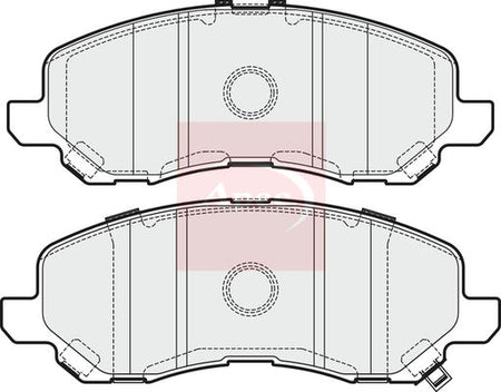 Apec PAD1918 Brake Pad Set, disc brake - 1