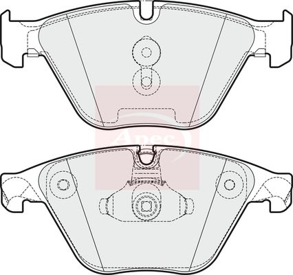 Apec PAD1919 Brake Pad Set, disc brake - 1
