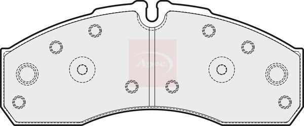 Apec PAD1921 Brake Pad Set, disc brake - 1